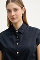 Gaudi bluzka koszulowa damska bawełniana granatowy 611FD45042