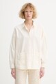 Sessun srajca ženska bombažna bež 26210034