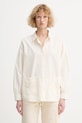 Sessun srajca ženska bombažna bež 26210034