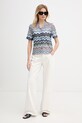 Missoni dámska košeľa z viskózy DS26SJ03.BR014T modrá SS26