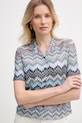 Missoni dámska košeľa z viskózy modrá DS26SJ03.BR014T