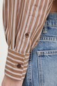 rag & bone koszula damska bawełniana Marin RA4W25HSMCN brązowy
