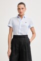 Polo Ralph Lauren cămașă pentru femei, din in PD LINEN-WVN-SHIRT albastru 211973366504