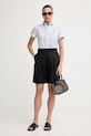 Polo Ralph Lauren PD LINEN-WVN-SHIRT Women's linen shirt 211973366504 blue SS26