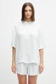 Anine Bing COCO SHIRT - SPRING MINT koszula damska z lyocellu turkusowy A.07.12377.GRN01
