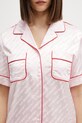 Off-White koszula piżamowa z wiskozą damska różowy 2GG00BS26FAB001