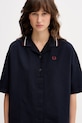 Fred Perry koszula bawełniana granatowy G2177