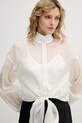 Karl Lagerfeld dámské košile s hedvábím bílá B2W11038