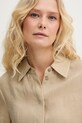 BOSS koszula damska z lyocellem Beruta2 beżowy 50562889