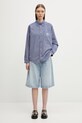 Carhartt WIP W' L/S Groff Shirt koszula bawełniana damska I036234.3JLXX niebieski