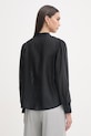 Odzież Haveone bluzka z falbanką damska z lyocellem CVE.Q033 czarny