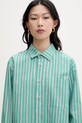 Marimekko koszula damska bawełniana zielony 095436
