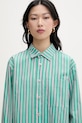 Marimekko koszula damska bawełniana zielony 095436