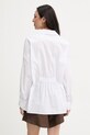 Îmbrăcăminte Haveone bluză cu corset pentru femei, din bumbac CVS.Q037 alb