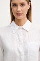Sisley košeľa dámska ľanová biela 51G1LQ0AU