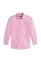 Polo Ralph Lauren koszula bawełniana dziecięca wzorzyste różowy 313A95902001
