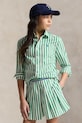 Polo Ralph Lauren cămașă de bumbac pentru copii cu modele verde 313A95902002