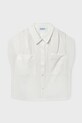 Mayoral koszula dziecięca bawełna biały 6158.8D.Junior.PPY2