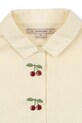 Konges Sløjd koszula bawełniana dziecięca EVIA CHERRY SHIRT GOTS beżowy KS104795.PPY2