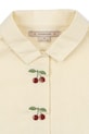 Konges Sløjd koszula bawełniana dziecięca EVIA CHERRY SHIRT GOTS beżowy KS104795.PPY2