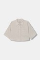 Patrizia Pepe safari košulja za djecu s lanom A713 bež 7C0275