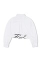 Κοριτσίστικα Παιδικό βαμβακερό πουκάμισο Karl Lagerfeld Z31117.156.162 λευκό