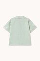 Chłopiec Tinycottons koszula z dodatkiem lnu dziecięca EMERALD STRIPES SHIRT SS26.243 biały