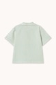 Chłopiec Tinycottons koszula z dodatkiem lnu dziecięca EMERALD STRIPES SHIRT SS26.243 biały