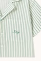 Tinycottons koszula z dodatkiem lnu dziecięca EMERALD STRIPES SHIRT biały SS26.243