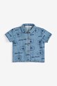 Bobo Choses koszula jeansowa niemowlęca Pickles The Dog 126AB027 niebieski SS26
