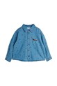 Mini Rodini koszula jeansowa dziecięca denim dots 26220100 niebieski SS26
