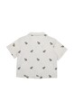 Chłopiec Donsje koszula z dodatkiem lnu dziecięca Deccie Shirt Frogs 4116801 biały