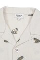 Donsje koszula z dodatkiem lnu dziecięca Deccie Shirt Frogs biały 4116801
