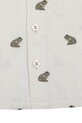 Donsje koszula z dodatkiem lnu dziecięca Deccie Shirt Frogs 4116801 biały