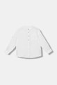 United Colors of Benetton detská košeľa s ľanom biela 5IPVCQ04T.G.Stagionale