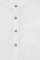 Chlapec United Colors of Benetton detská košeľa s ľanom 5IPVCQ04T.G.Stagionale biela