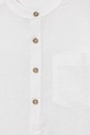 Chlapec United Colors of Benetton detská košeľa s ľanom 5IPVCQ04T.G.Stagionale biela