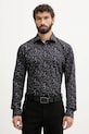 Eton cămașă din bumbac cu modele bleumarin 100014420