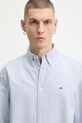 Tommy Jeans koszula bawełniana niebieski DM0DM22836