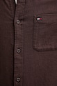 Tommy Jeans koszula bawełniana DM0DM22838 brązowy