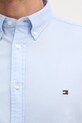 Tommy Hilfiger koszula bawełniana MW0MW41684 niebieski