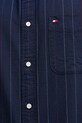 Βαμβακερό πουκάμισο Tommy Hilfiger MW0MW41694 σκούρο μπλε