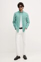 Tommy Hilfiger koszula bawełniana MW0MW41715 zielony SS26