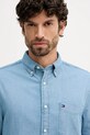 Βαμβακερό πουκάμισο Tommy Hilfiger μπλε MW0MW41689