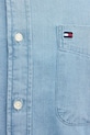Βαμβακερό πουκάμισο Tommy Hilfiger MW0MW41689 μπλε