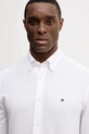 Βαμβακερό πουκάμισο Tommy Hilfiger λευκό MW0MW41690