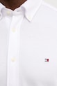 Βαμβακερό πουκάμισο Tommy Hilfiger MW0MW41690 λευκό
