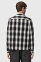 AllSaints koszula bawełniana M070SD czarny SS26