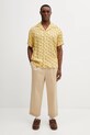 Drôle de Monsieur shirt Skyline J.SH230.VI028.YL yellow
