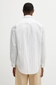 Clothing Drôle de Monsieur cotton shirt Chemise Rayée Monogramme J.SH240.CO185.OW white